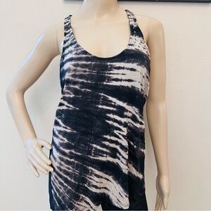 Express Black and Gray Tank Top With Bling